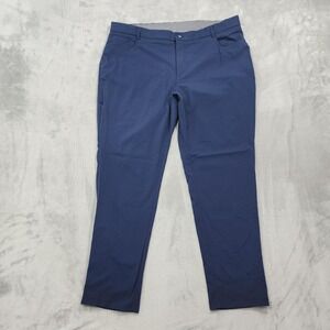 Design Collective By Cintas Pants Womens 20W Blue Chino Relaxed Stretch Office